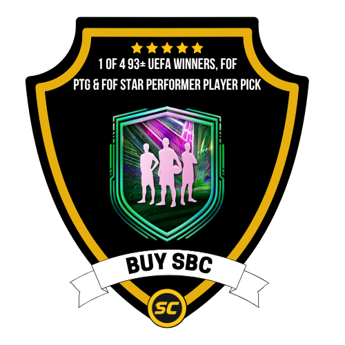 EA FC 26 SBC 1 of 4 93+ UEFA Winners, FOF PTG & FOF Star Performer Player Pick - PC